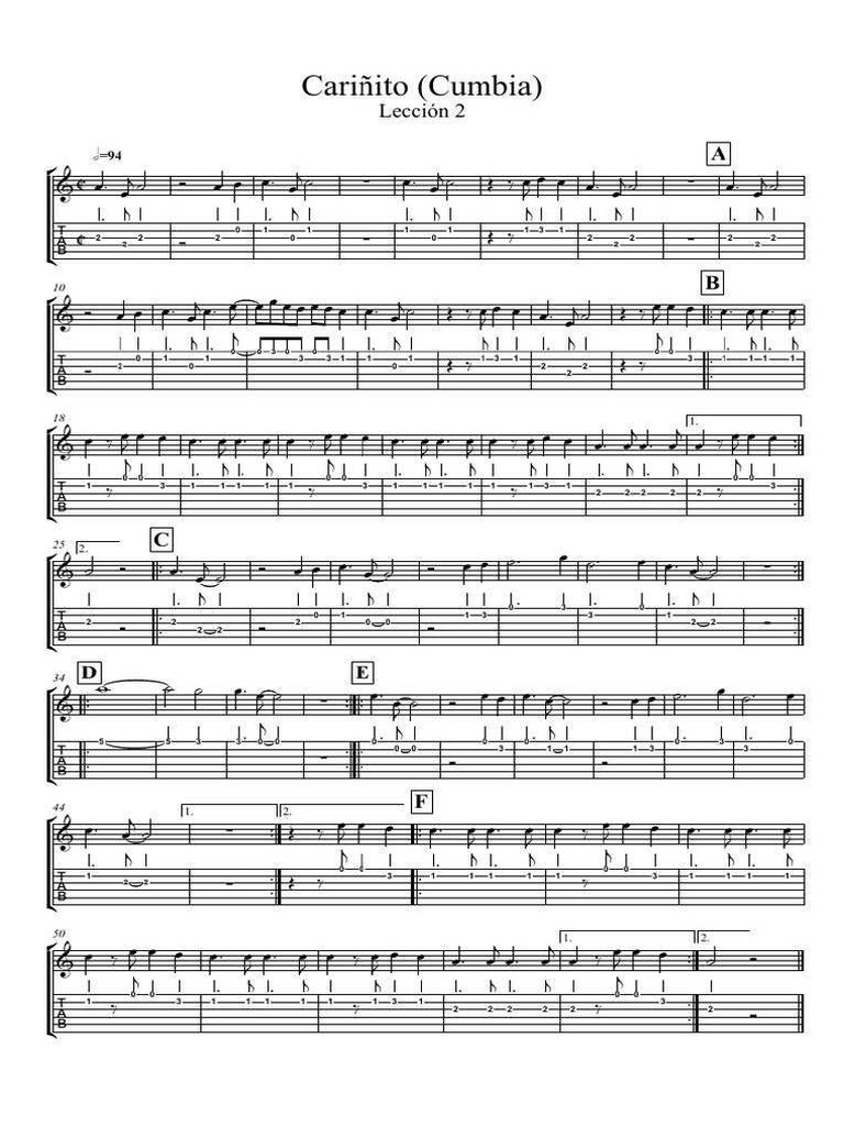 Cariñito Melodia Pdf