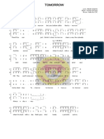 Tomorrow Partitur PDF
