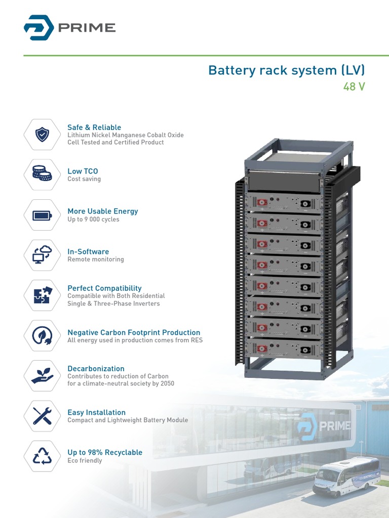 48V Lithium Battery Rack System | PDF