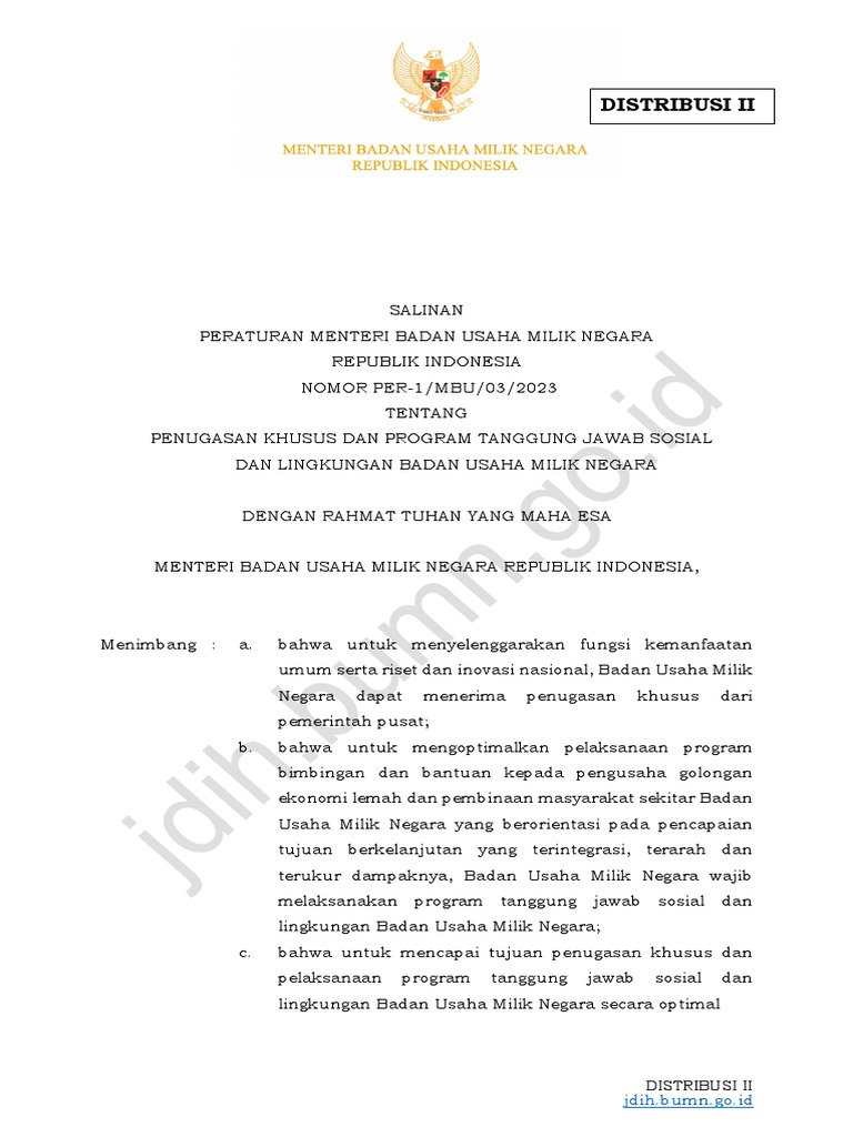 PER 1 MBU 03 2023 - File - Peraturan - 1680059773 | PDF