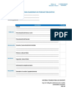 Modelo. Guion para Elaborar Un Podcast Educativo. MLC PDF