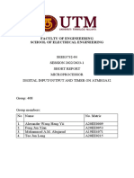 Group 408 Short Report Microprocessor (Digital I.O and Timer)