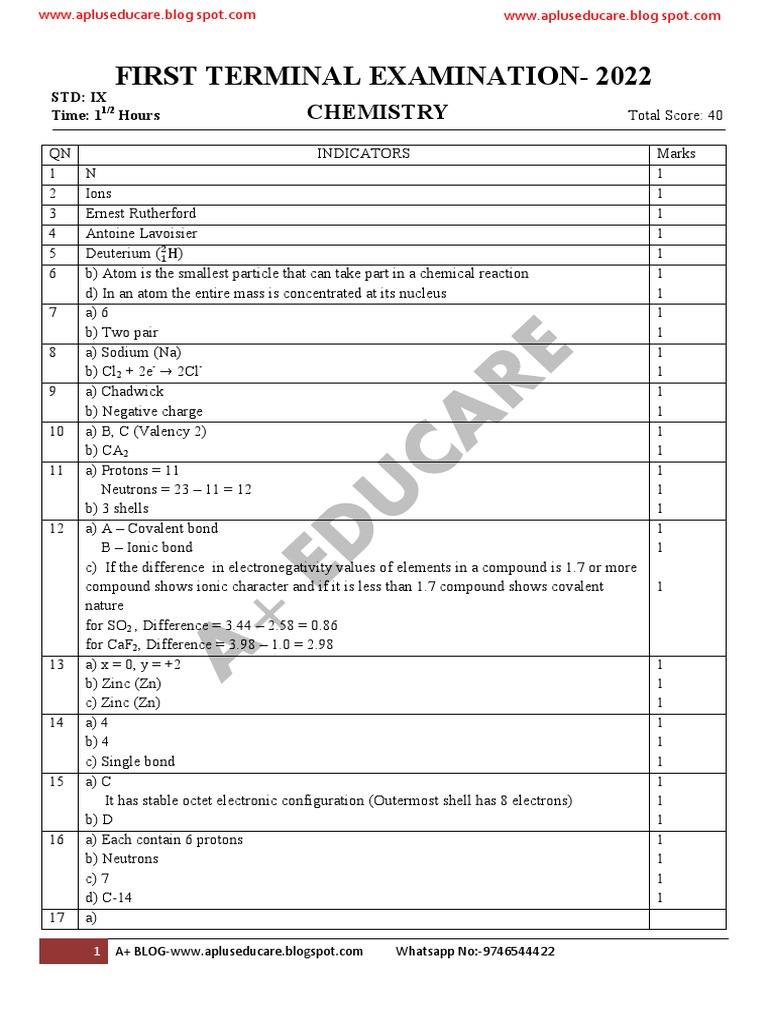 A Blog Std 9 First Term Exam 2022 Anser Key Em Pdf Pdf