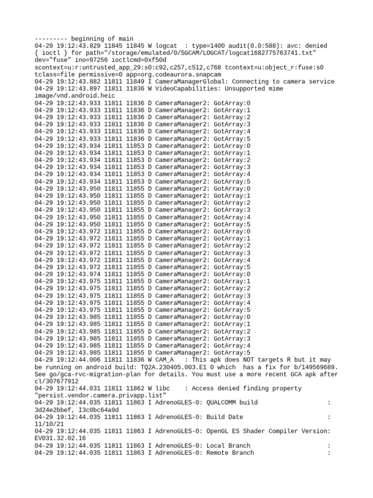 Logcat 1682775763741 | PDF