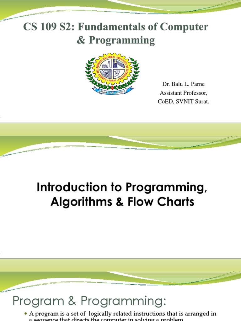 2.basics & Algorithm-Flowchart PDF | PDF