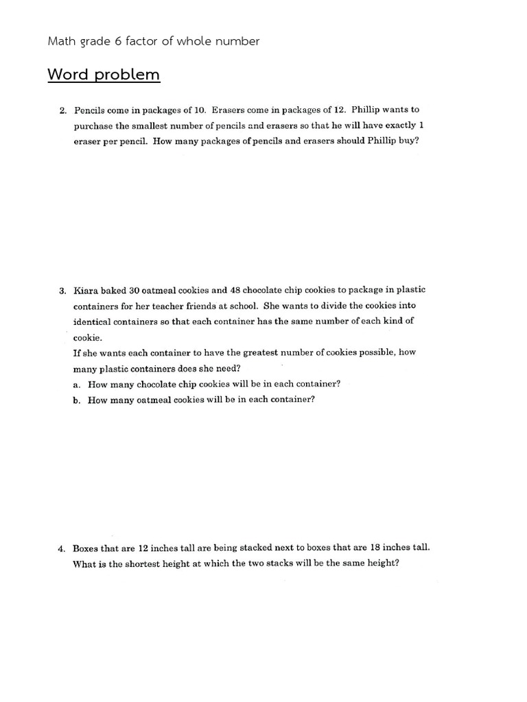 Word problem hcf lcm pdf