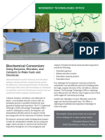 Biochemical Conversion Using Hydrolysis Fermentation and Catalysis Make PDF
