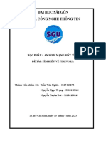 Đại Học Sài Gòn Khoa Công Nghệ Thông Tin: Học Phần: An Ninh Mạng Máy Tính Đề Tài:Tìm Hiểu Về Firewall