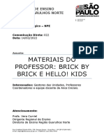 Materiais do Professor: Brick by Brick e Hello! Kids