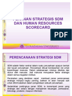 Peranan Strategis SDM Dan Human Resources Scorecard
