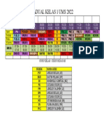 Jadual Kelas 1 Ums 2022 Baru Lagi