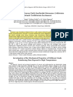 Yüksek Sıcaklık Sonrası Farklı Sınıflardaki Betonarme Çeliklerinin PDF