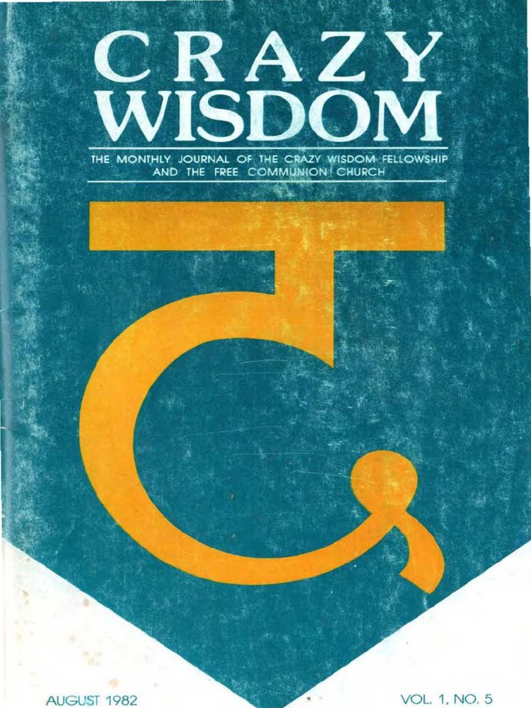 Crazy Wisdom Vol 1 No 5 August 1982 PDF PDF Meditation
