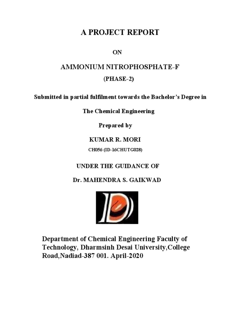 Phase2 Report Kumar PDF Nitric Acid Waste