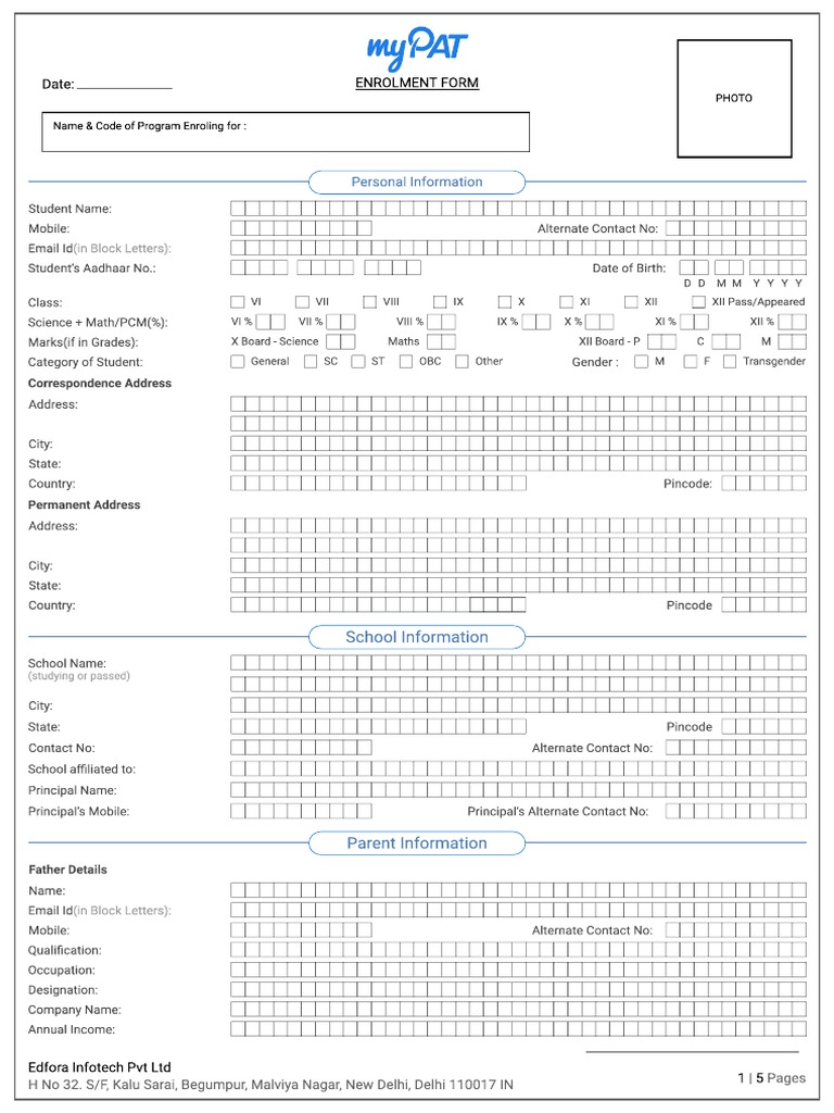Online Learning Form PDF | PDF