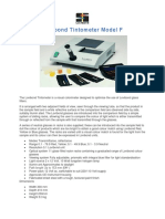 Lovibond Tintometer Model F PDF