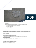 Honeycomb Concrete Repair Mortar