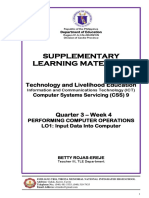 SLM Tle CSS9 Q3 W4 Types of Programs and Application Software PDF