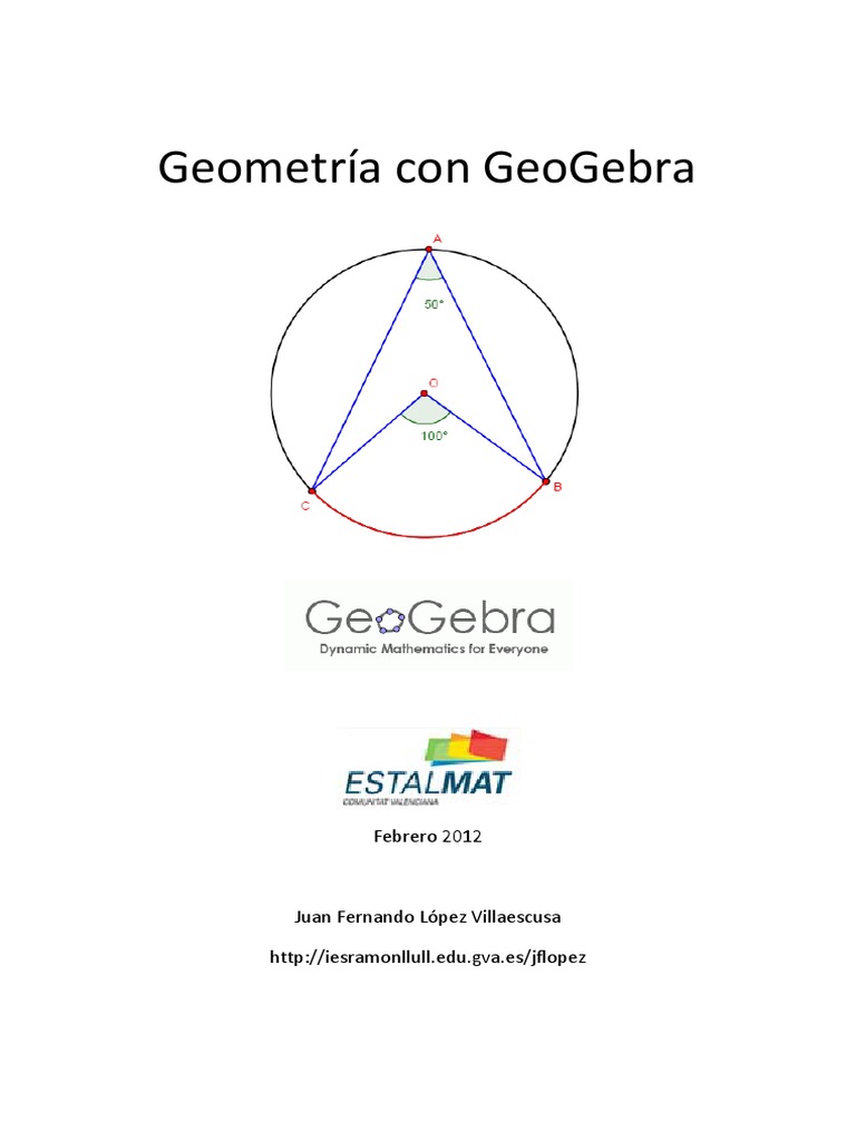 Geometría Con GeoGebra | PDF