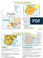 A Península Ibérica - Relevo e Principais Rios PDF