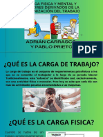 Carga Fisica y Mental y Factores Derivados de La Organización Del Trabajo PDF
