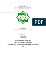 Fikri Razmi (11850311526) - Knowledge Management (Individu) PDF