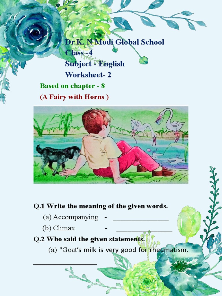 class 4 English worksheet 2.pdf PDF