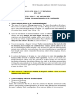12 Political Violence and Legislation in The Late Republic Handout PDF