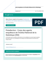 Gmail - Présélection - Corps Des Agents Enquêteurs de L'institut National de La Statistique (INS)