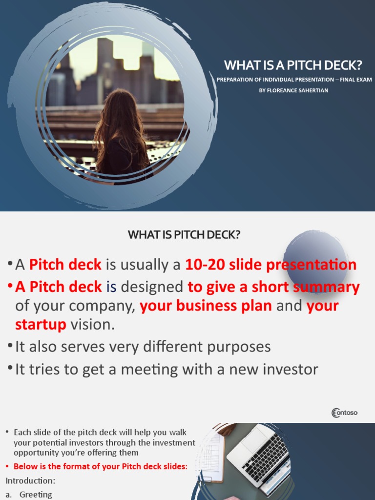 Pitch Deck Guide for Investors | PDF