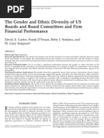 2010 - Carter - The Gender and Ethnic Diversity of US Boards and Board Committees and Firm Financial PDF