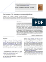 2010 - Patten - The Language of US Corporate Environmental Disclosure PDF