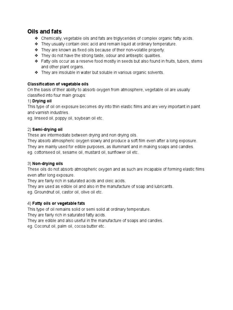 Oils and Fats PDF Vegetable Oil Peanuts