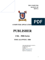 MS Publisher January Exam 2022 PDF