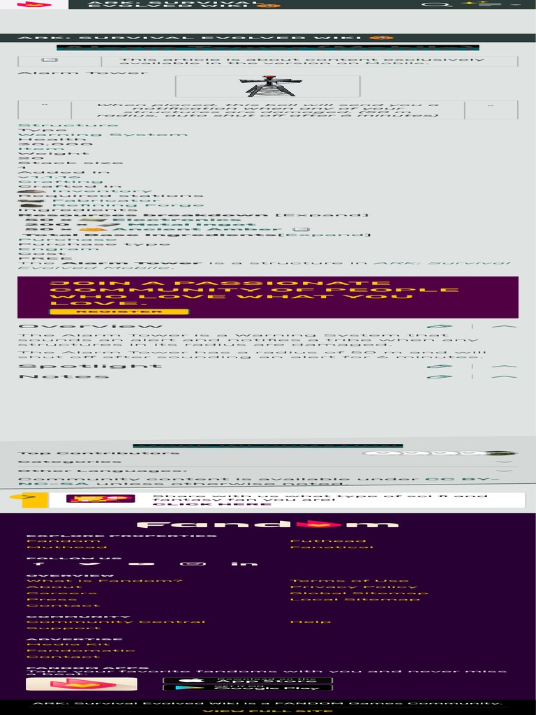 Alarm Tower (Mobile) ARK Survival Evolved Wiki.pdf PDF