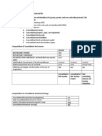 Questions in Consolidated