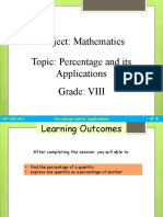 2 - CBSE - VIII - Math - Percentage and Its Applications
