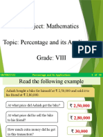 4 - CBSE - VIII - Math - Percentage and Its Applications