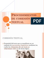 Procedimientos de cohesión textual