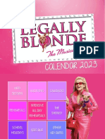 Legally Blonde Calendar 2023 PDF