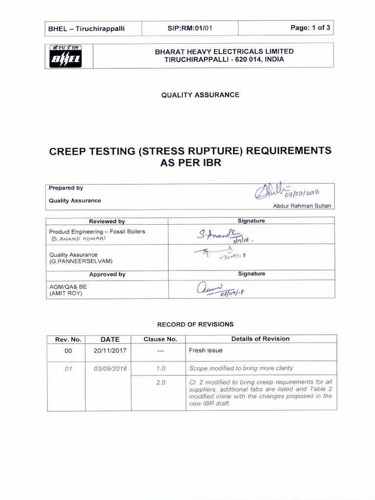 Creep Testing Requirements per ASTM C512 | PDF