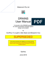 DRAINS User Manual for Urban Stormwater Drainage System Design