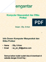 Chapter 1 Komputer Masyarakat Dan Etika Profesi English PDF