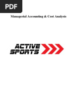 Case Study (2) - Active Sports - Cost Behavior