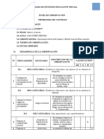 FICHA DE OBSERVACIÓN - Primer NIÑO