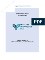 FO2 - ELEKTRO - Formulir - Aplikasi - RPL - Tipe - A - ITPLN - (Form - 2 - F02) Setiyo Mukti Al Amin PDF
