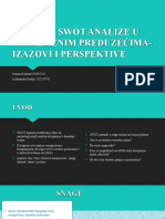 Primena Swot Analize U Savremenim Preduzećima-Izazovi I Perspektive