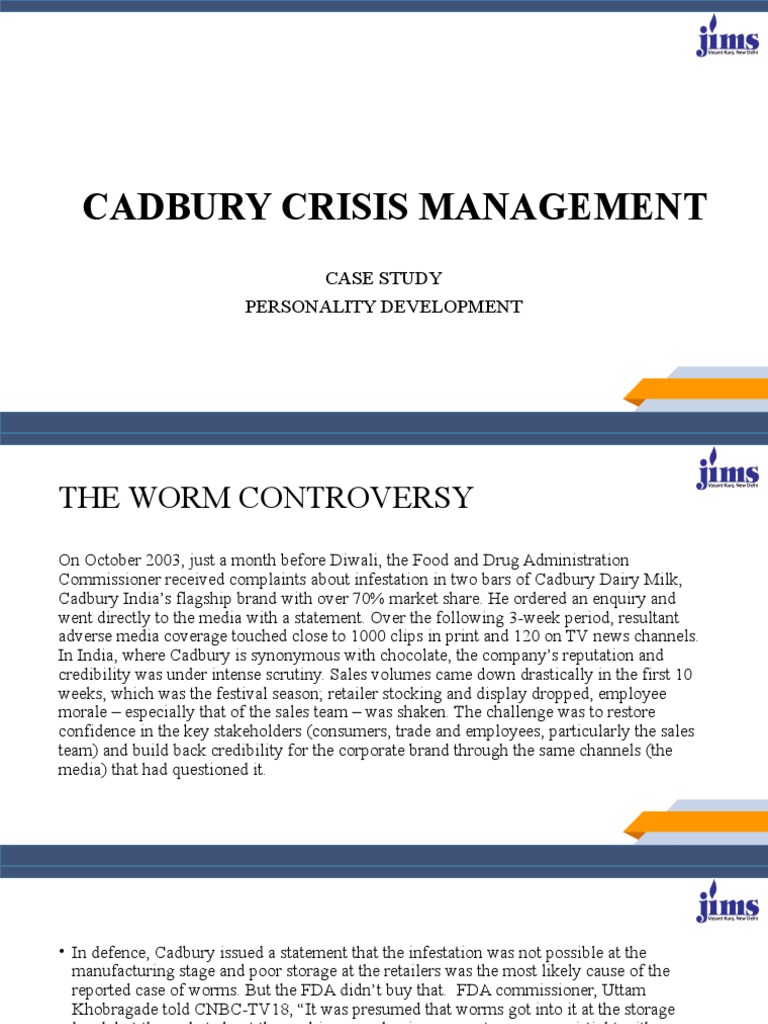 cadbury crisis management case study