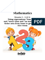 Learning Activity Sheet in Mathematics1 Week 4