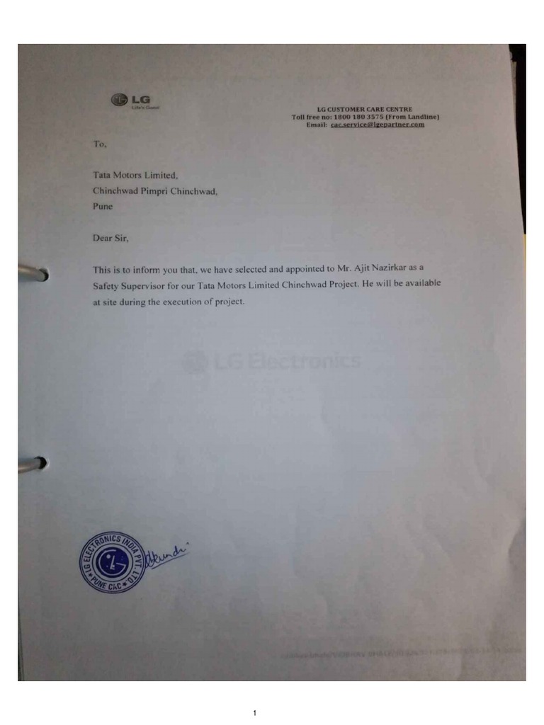 2.2 Safety Officer Appointment Letter PDF PDF